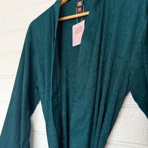 Savage x Fenty Emerald Green Snakeskin Print Robe